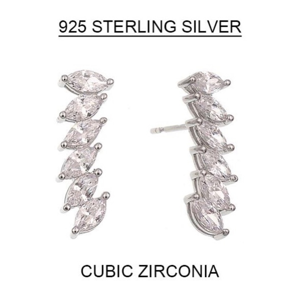 Sterling Silver Cubic Zirconia Earrings